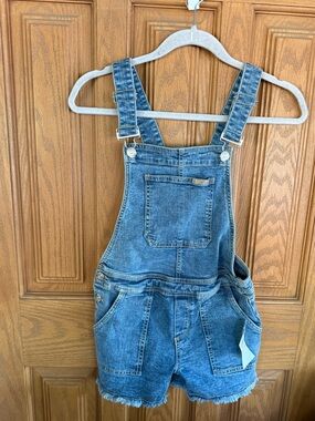 Hudson jeans girls denim shortalls 12 NWT